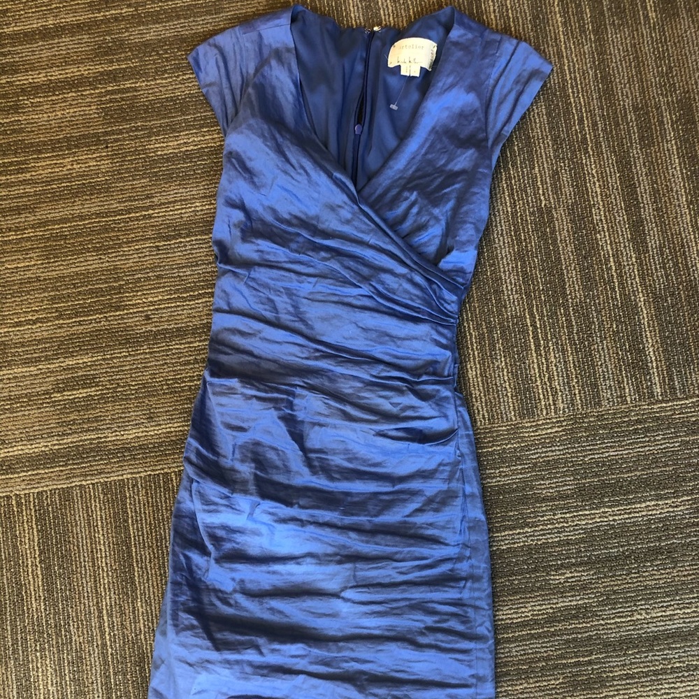 Nicole Miller Blue Midi Dress